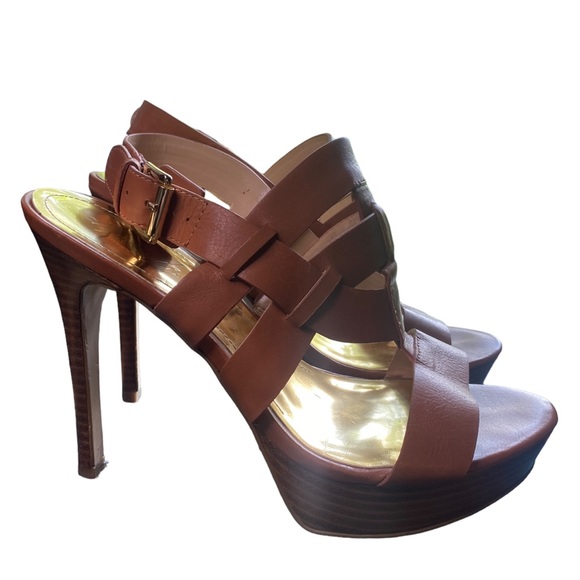 Marc Fisher | Size 7 MF Stanley Camel Open Toe Heel - Picture 4 of 8